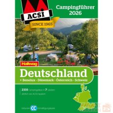 ACSI kempingútmutató Németország, Ausztria, Svájc, Benelux államok + 2026 kedvezménykártya
