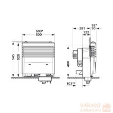 Truma S 3004 fűtőtest Truma S 3004 fűtőtest