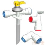   Víz csatlakozó készlet gázbojlerhez és Elektro bojlerhez, gyorscsatlakozós (JG) vízrendszernek