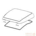 Dometic Mini Heki külső plexi tömítéssel
