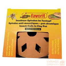 Szúnyogriasztó spirál terracotta dobozban