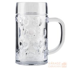 Műanyag sörös korsó